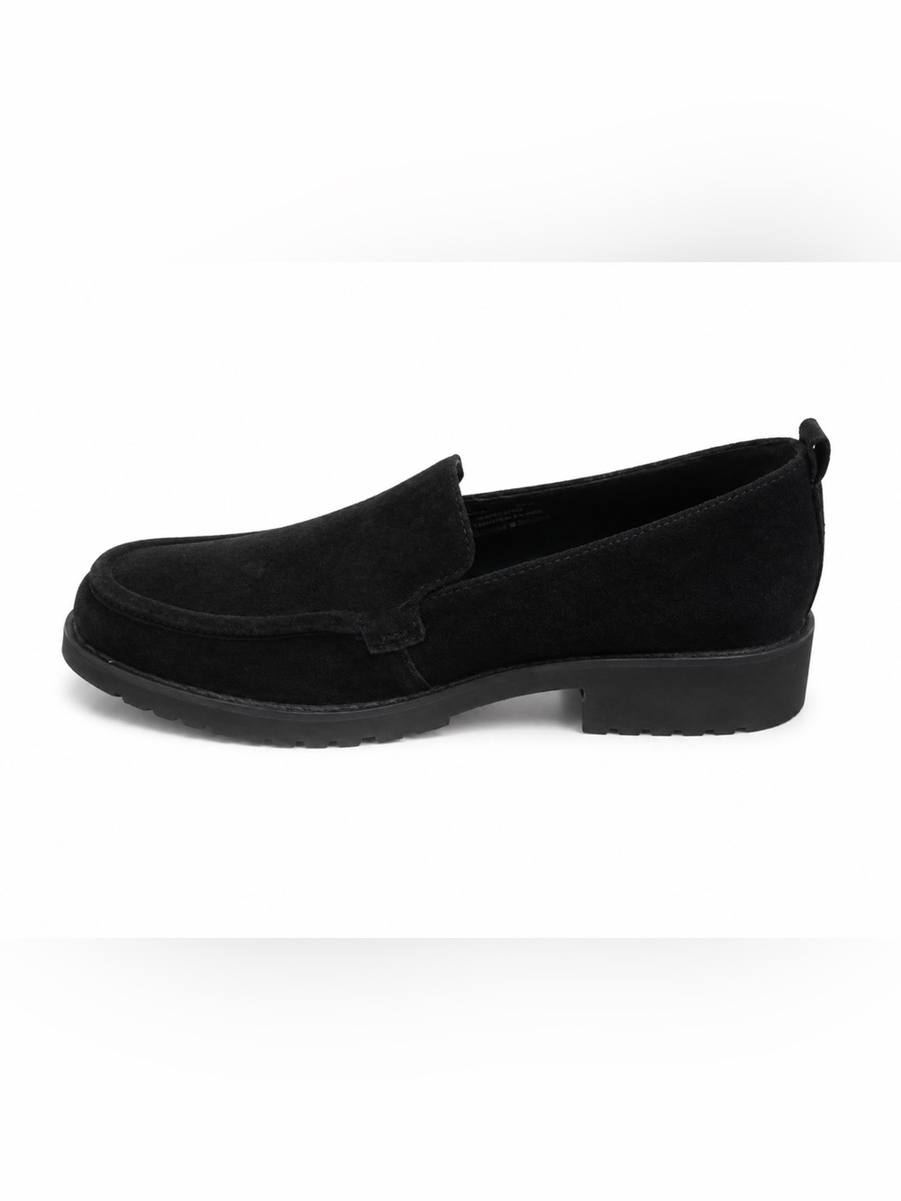 Hush Puppies Black Suede Slip-On Loafer size 8